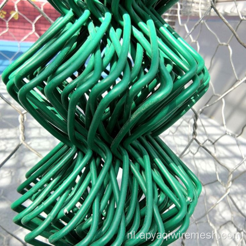 PVC HOT DOMPERDE GALVANISEERDE KAKKINDEN Hek